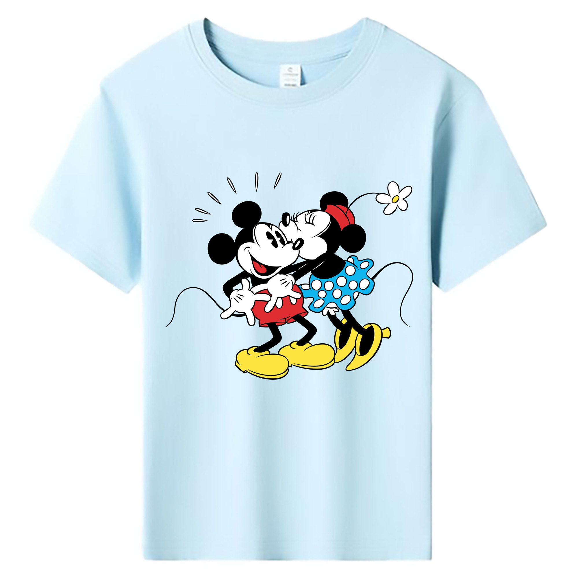 ミッキーマウス Mickey Mouse 綿100％キッズTシャツ（フロントプリント）